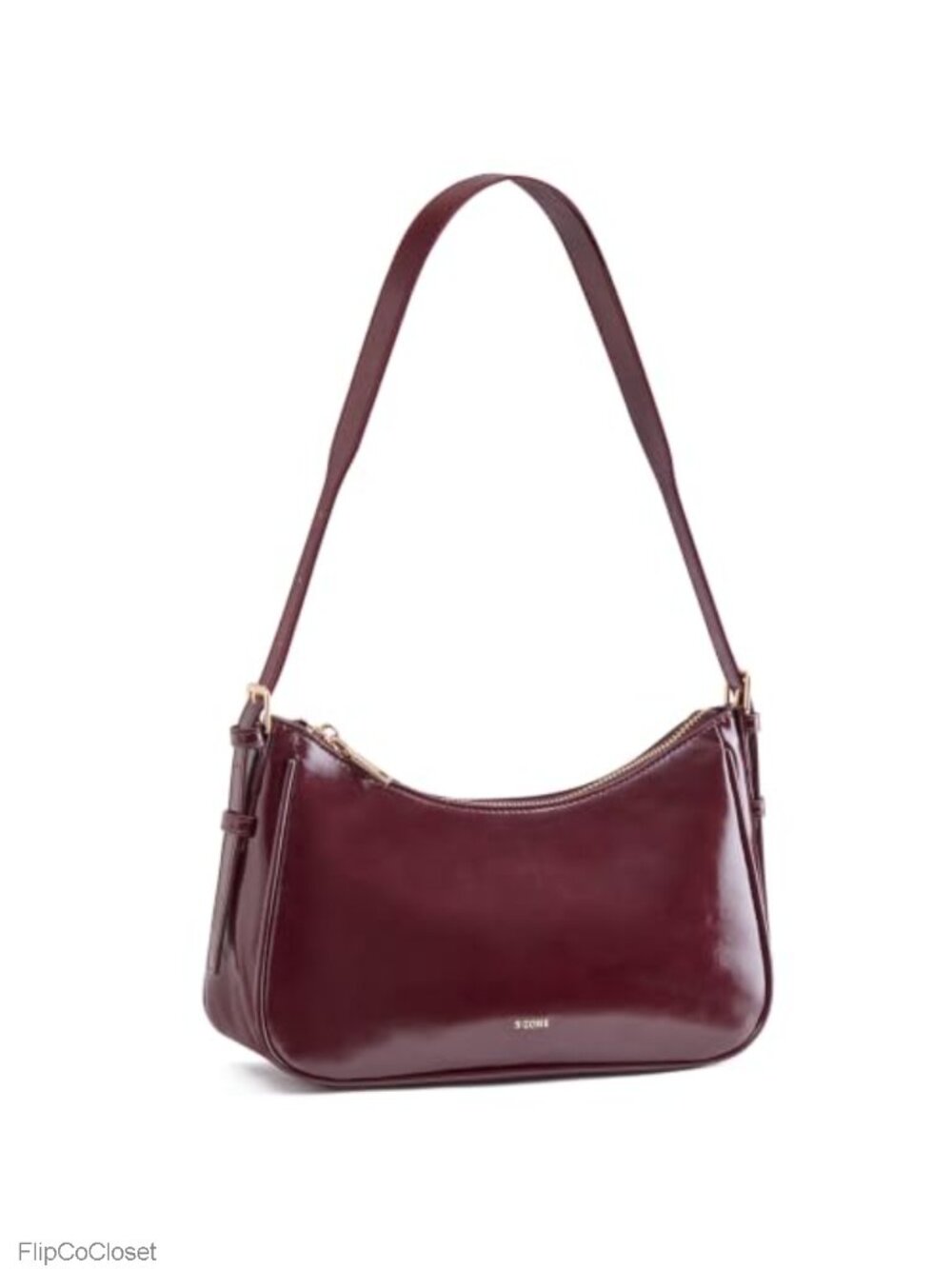 Small Vegan Leather Hobo Shoulder Bag Adjustable Strap Work Travel Purse